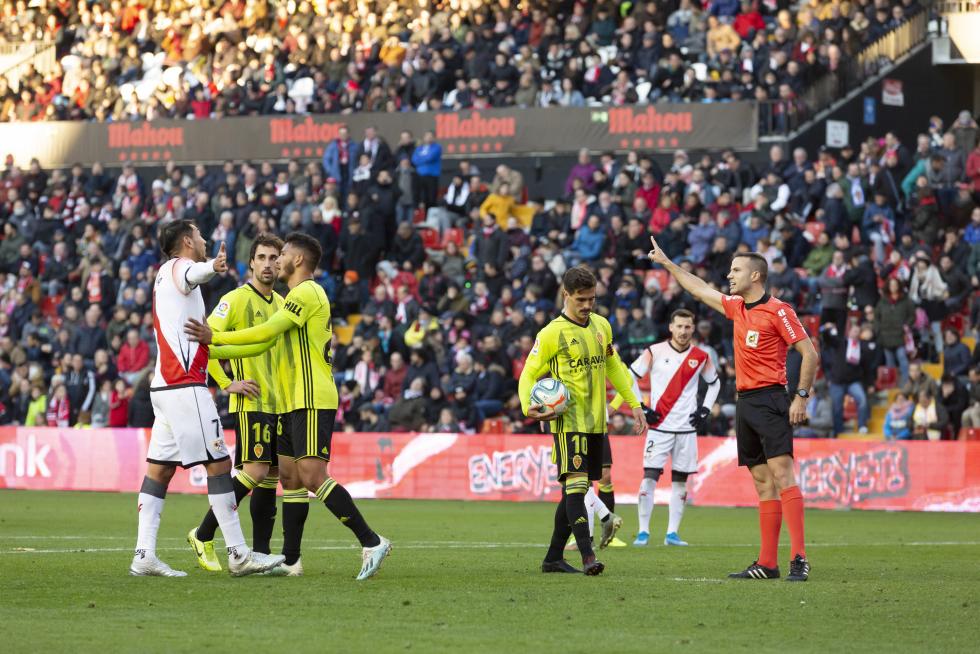 Partido Rayo Vallecano-Real Zaragoza, de la 17ª jornada de Segunda División en Vallecas