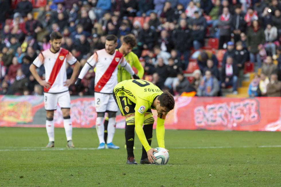 Partido Rayo Vallecano-Real Zaragoza, de la 17ª jornada de Segunda División en Vallecas