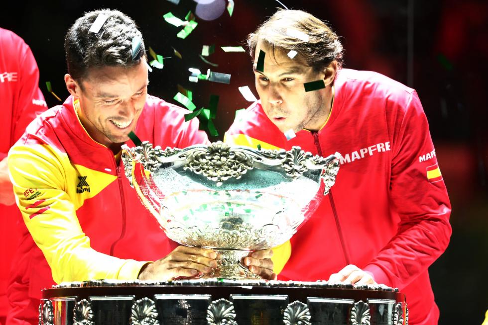 Final de la Copa Davis que enfrenta a España y Canadá este domingo en la Caja Mágica de Madrid.