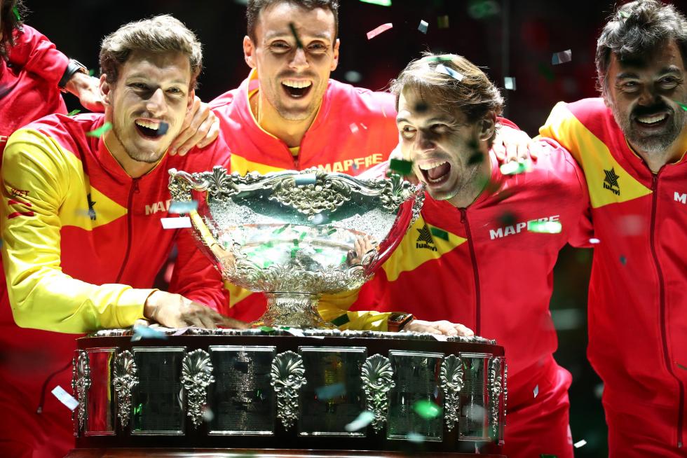 Final de la Copa Davis que enfrenta a España y Canadá este domingo en la Caja Mágica de Madrid.