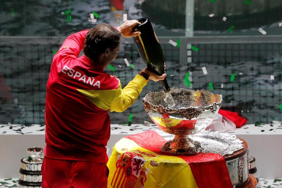 Final de la Copa Davis que enfrenta a España y Canadá este domingo en la Caja Mágica de Madrid.