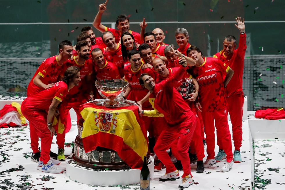 Final de la Copa Davis que enfrenta a España y Canadá este domingo en la Caja Mágica de Madrid.