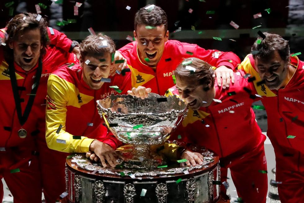 Final de la Copa Davis que enfrenta a España y Canadá este domingo en la Caja Mágica de Madrid.