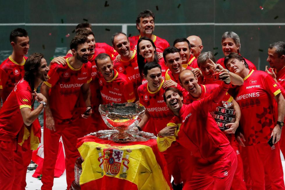 Final de la Copa Davis que enfrenta a España y Canadá este domingo en la Caja Mágica de Madrid.