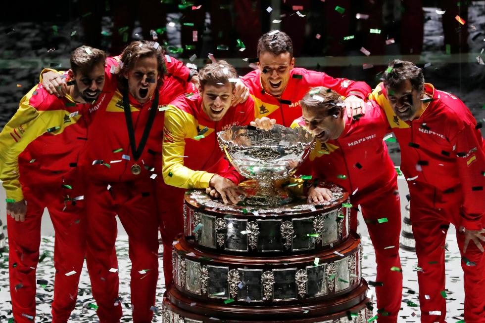 Final de la Copa Davis que enfrenta a España y Canadá este domingo en la Caja Mágica de Madrid.