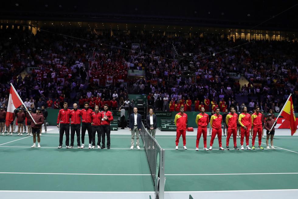 Final de la Copa Davis que enfrenta a España y Canadá este domingo en la Caja Mágica de Madrid