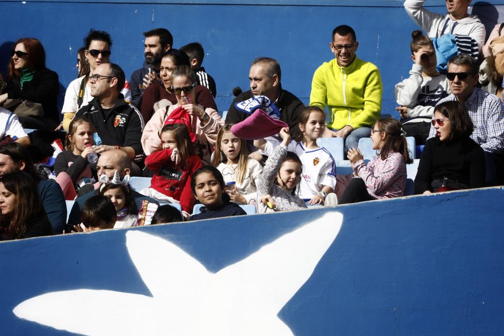 Partido de Aspanoa, que celebra este 2019 su 25º aniversario, entre los veteranos del Real Zaragoza y el Real Madrid, disputado en La Romareda
