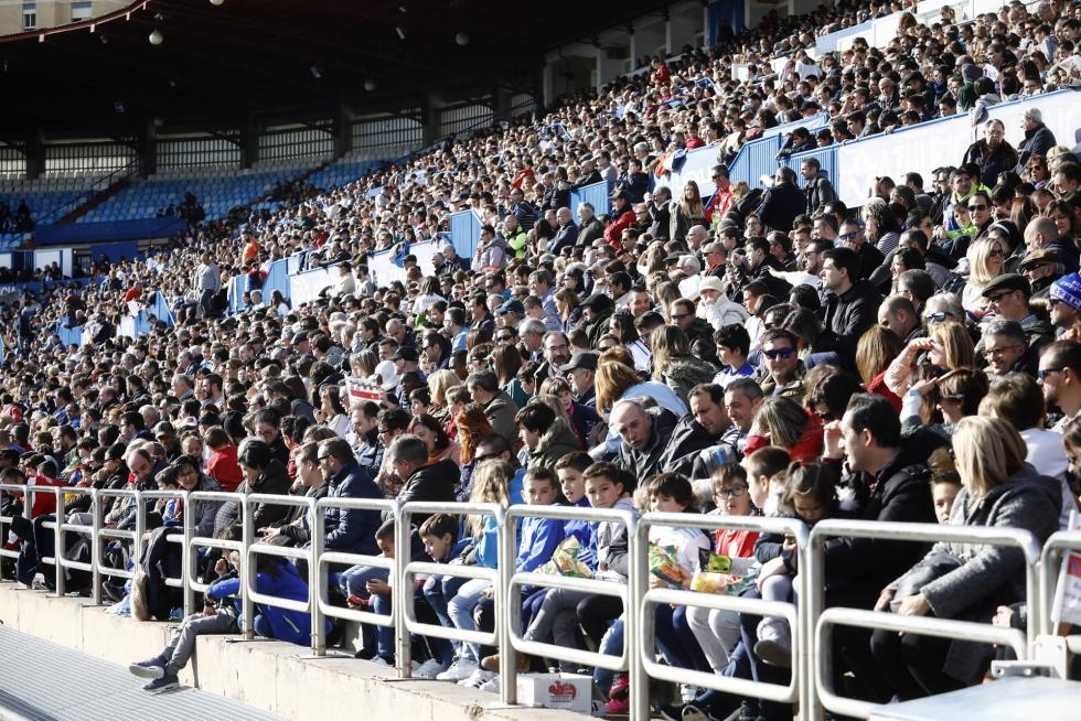 Partido de Aspanoa, que celebra este 2019 su 25º aniversario, entre los veteranos del Real Zaragoza y el Real Madrid, disputado en La Romareda