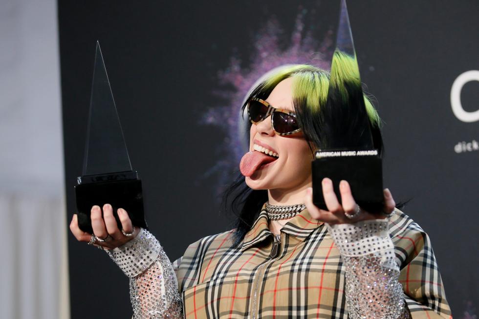 Billie Eilish fue una de las triunfadoras de la noche