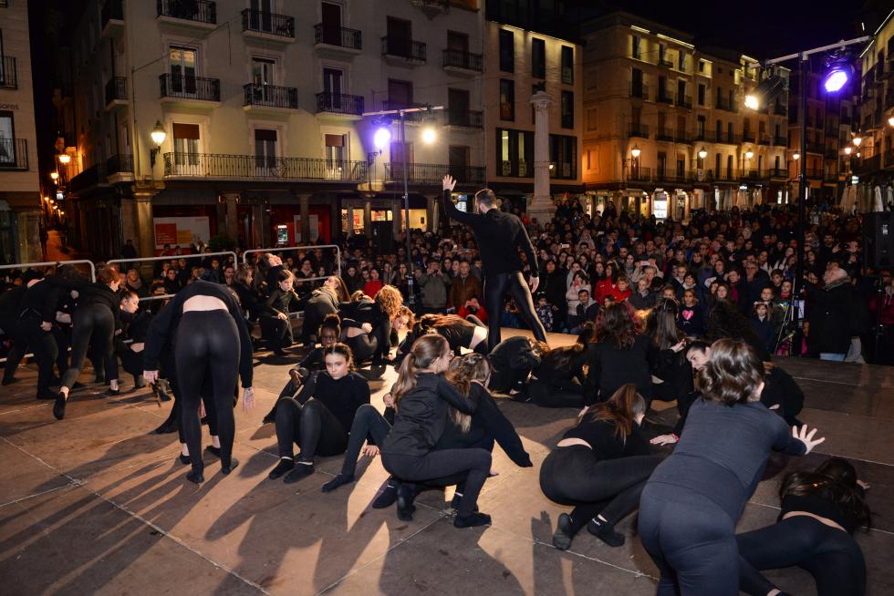 Manifestación en Teruel por el Día Internacional para la eliminación de la violencia contra la mujer