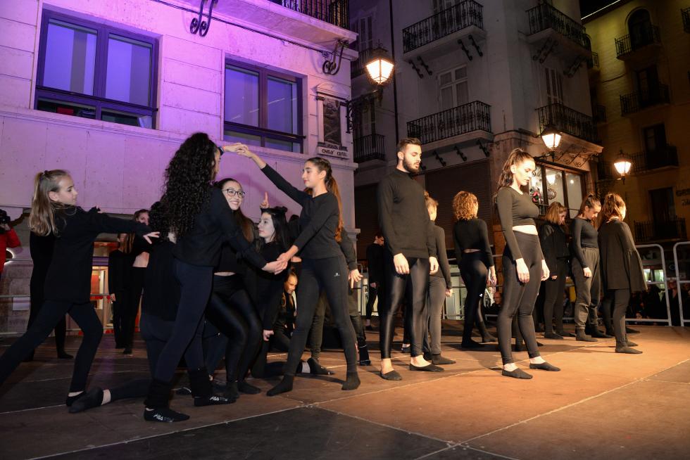 Manifestación en Teruel por el Día Internacional para la eliminación de la violencia contra la mujer