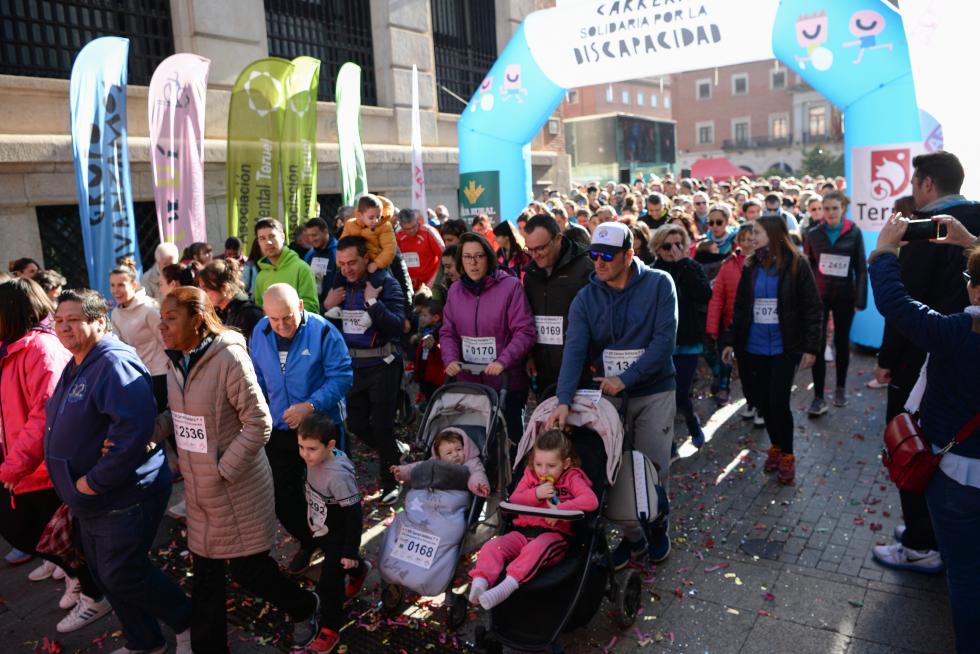 Más de 3.000 personas se suman en Teruel a la Carrera Solidaria por la Discapacidad