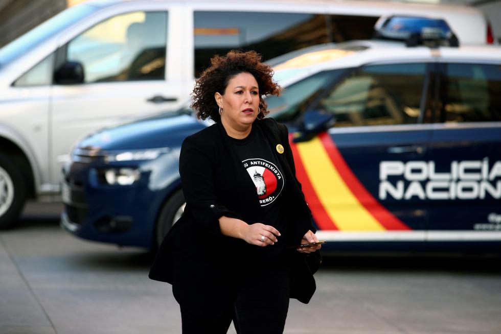 Normal Pujo, de ERC, a su llegada a las Cortes