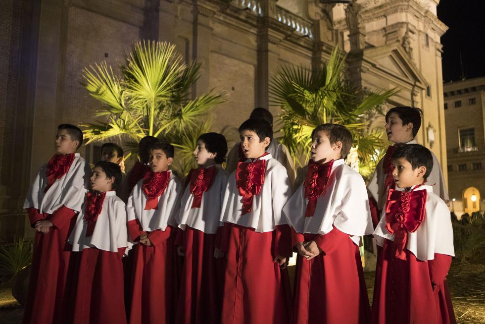 Encendido de las luces de Navidad en Zaragoza.