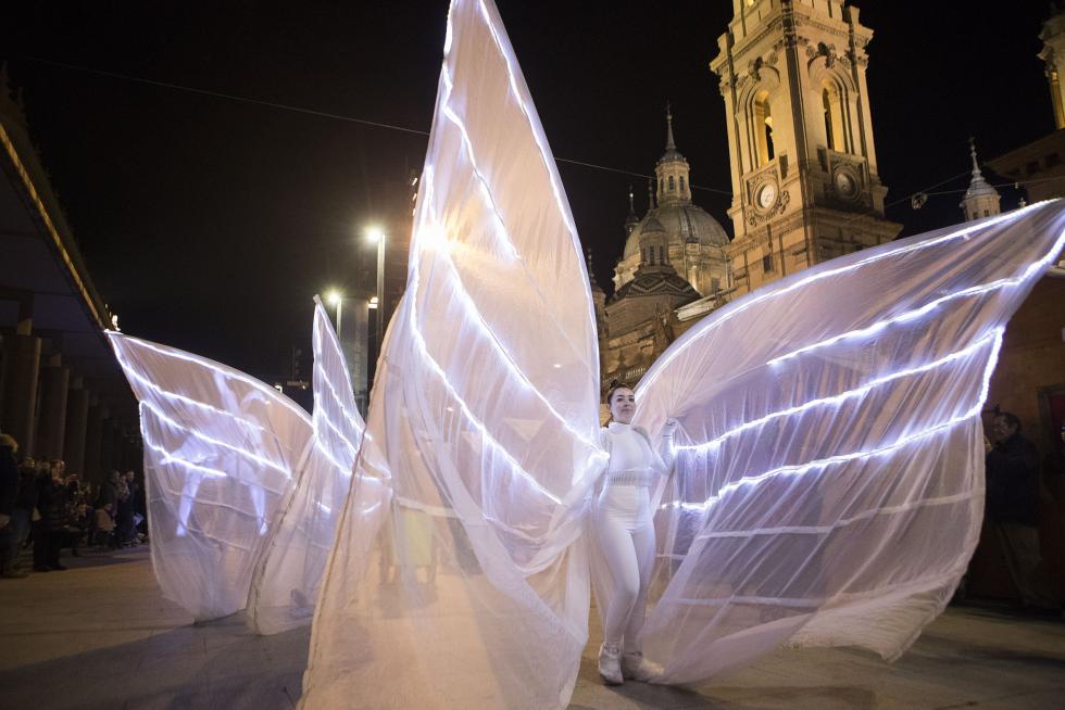 Encendido de las luces de Navidad en Zaragoza.