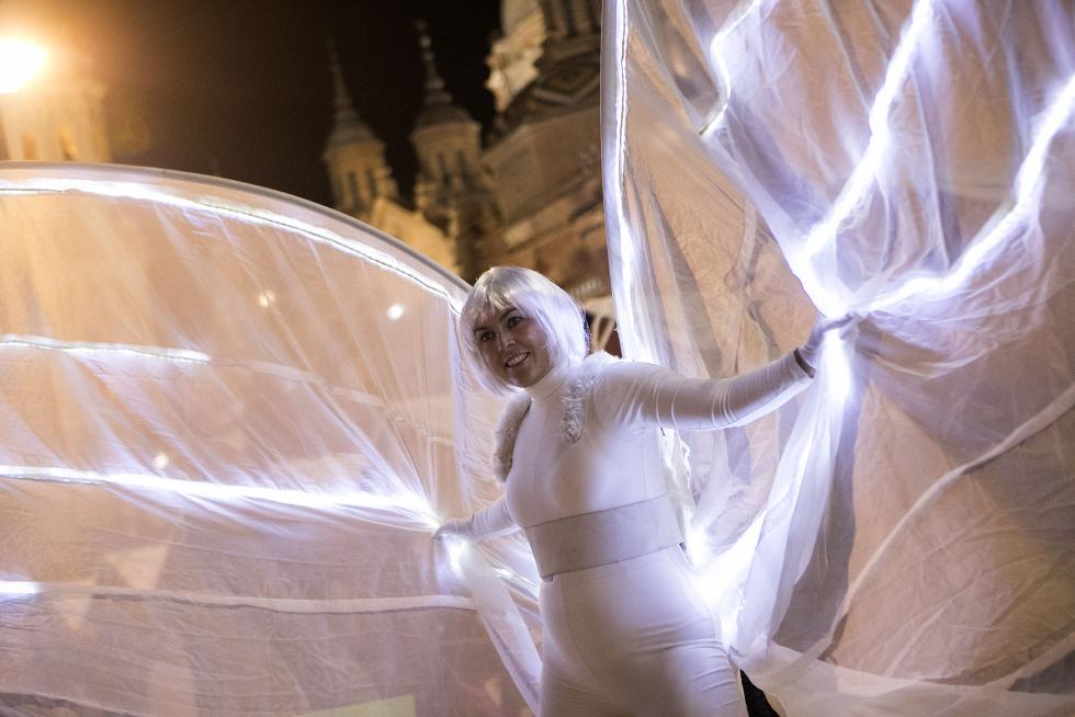 Encendido de las luces de Navidad en Zaragoza.