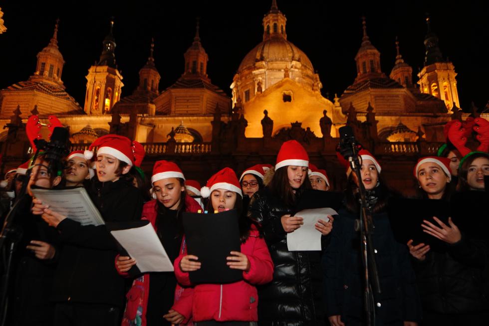 Encendido de las luces de Navidad en Zaragoza