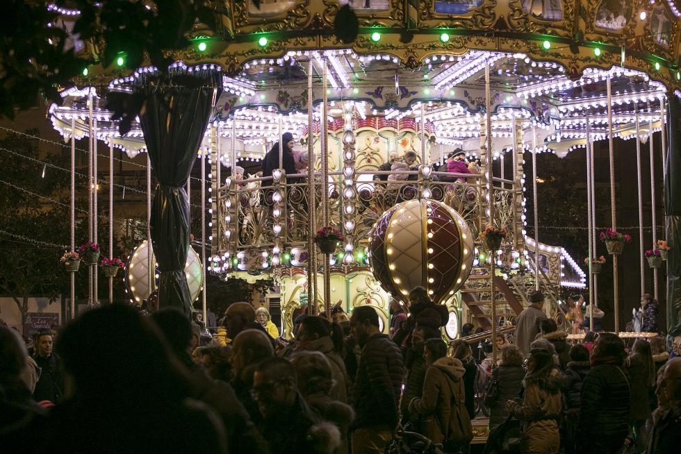Encendido de las luces de Navidad en Zaragoza.