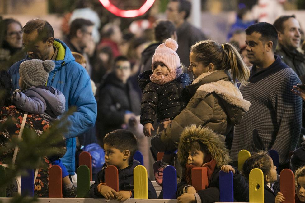Encendido de las luces de Navidad en Zaragoza.