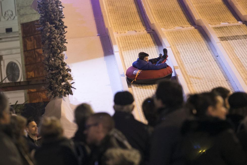 Encendido de las luces de Navidad en Zaragoza.