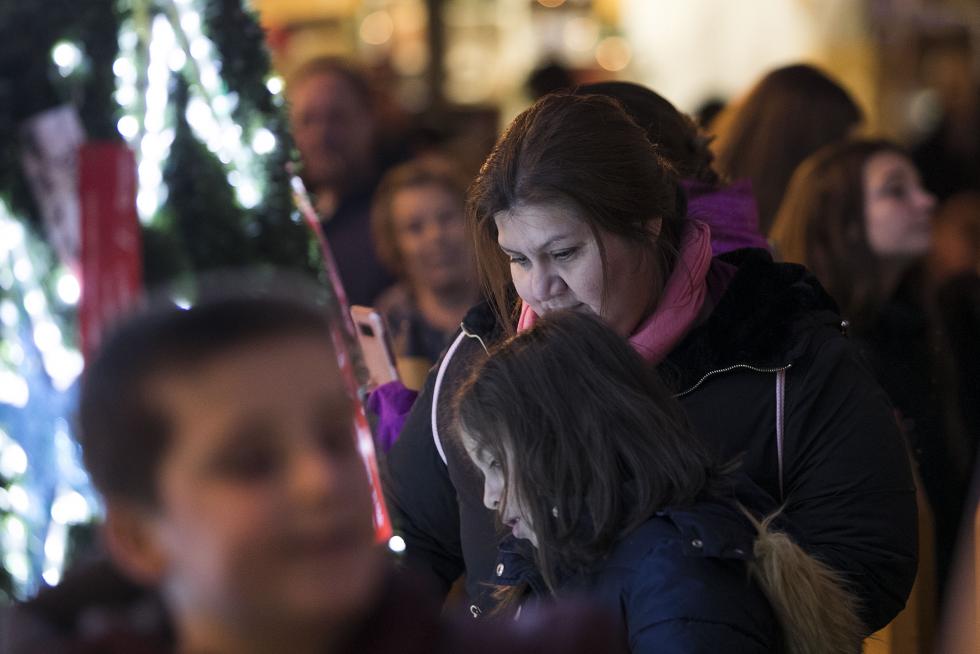 Encendido de las luces de Navidad en Zaragoza.