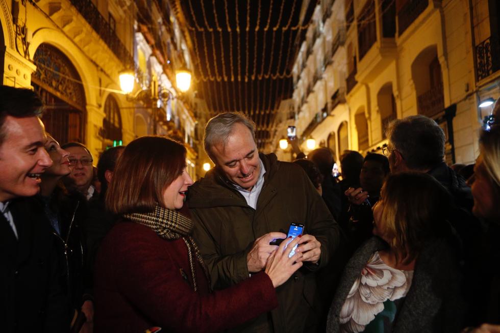 Encendido de las luces de Navidad en Zaragoza