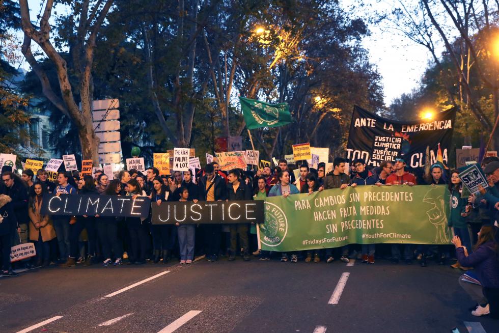 Marcha por el Clima en Madrid.