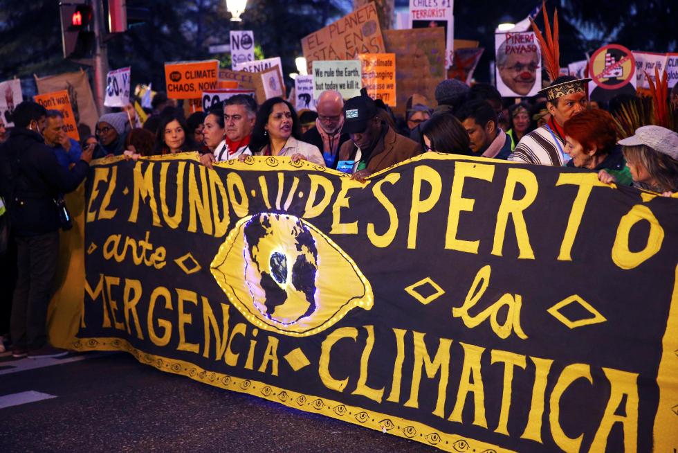 Marcha por el Clima en Madrid.