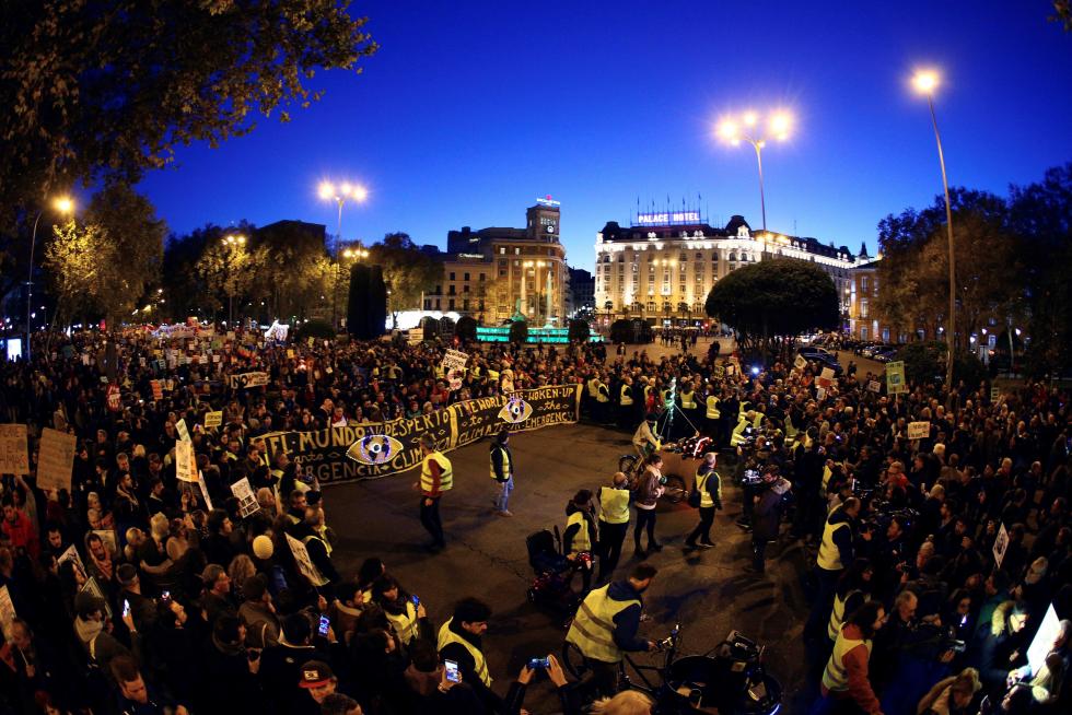 Marcha por el Clima en Madrid.