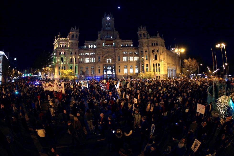 Marcha por el Clima en Madrid.