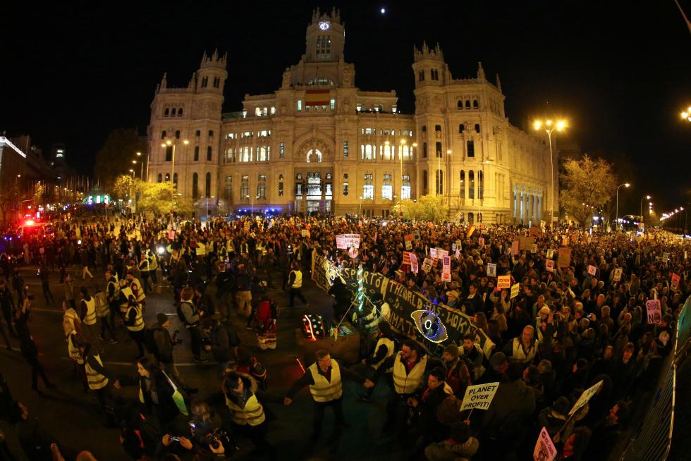 Marcha por el Clima en Madrid.