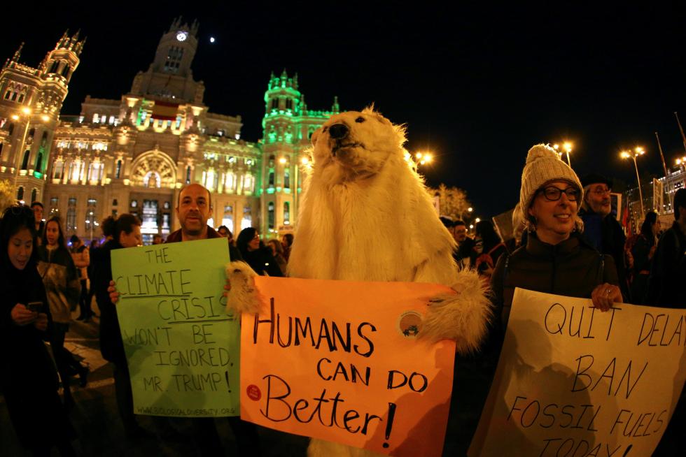 Marcha por el Clima en Madrid.