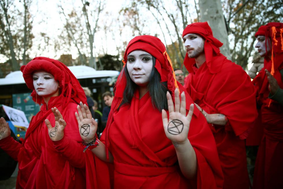 Marcha por el Clima en Madrid.