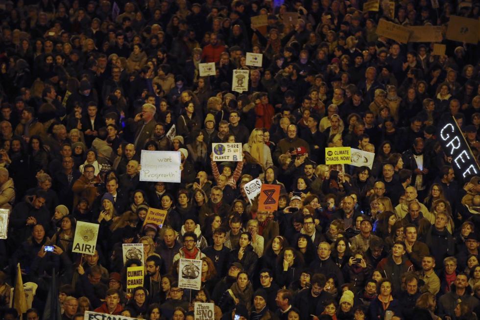 Marcha por el clíma en Madrid.
