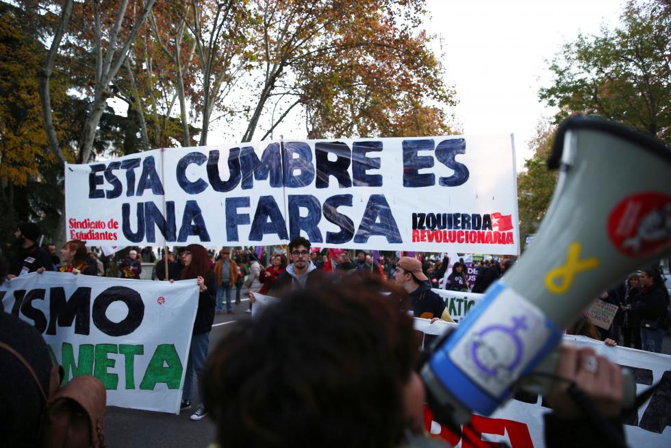 Marcha por el Clima en Madrid.
