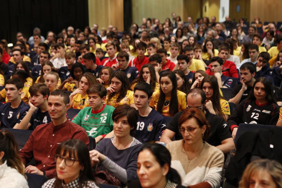 Acto en apoyo del deporte aragonés de cara al campeonato de España de 2020.