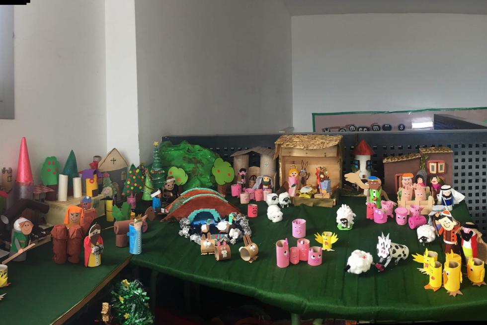 Belén del colegio CEIP Agustina de Aragón de Zaragoza