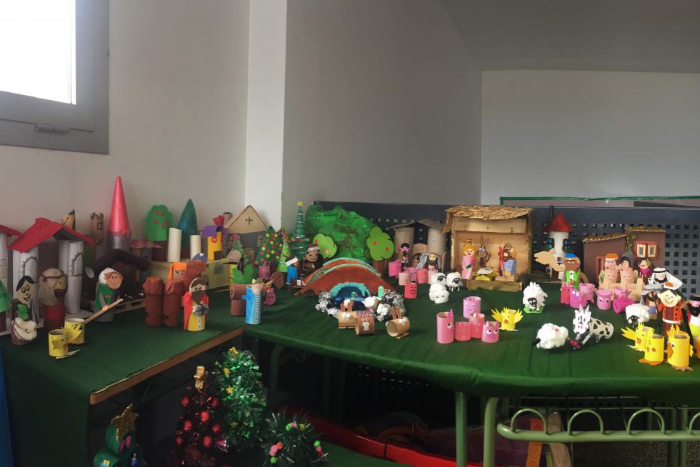 Belén del colegio CEIP Agustina de Aragón de Zaragoza