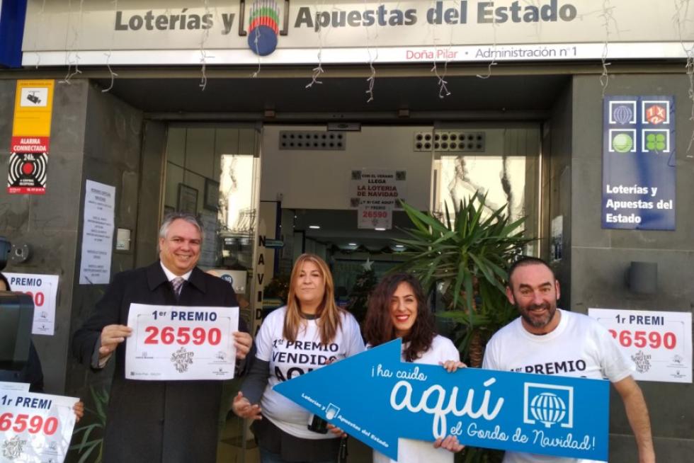 Carteles con el premio en Salou