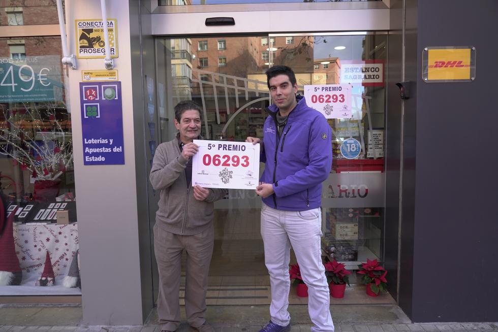 Estanco Sagrario de Teruel donde se ha vendido un décimo de un quinto premio.