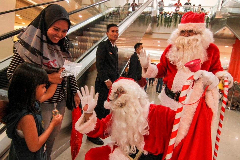 Navidad en Jakarta, Indonesia.