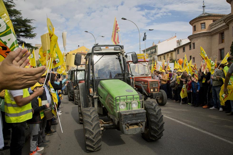 Manifestacion de agricultores de la comarca de Calatayud el 19 de octubre