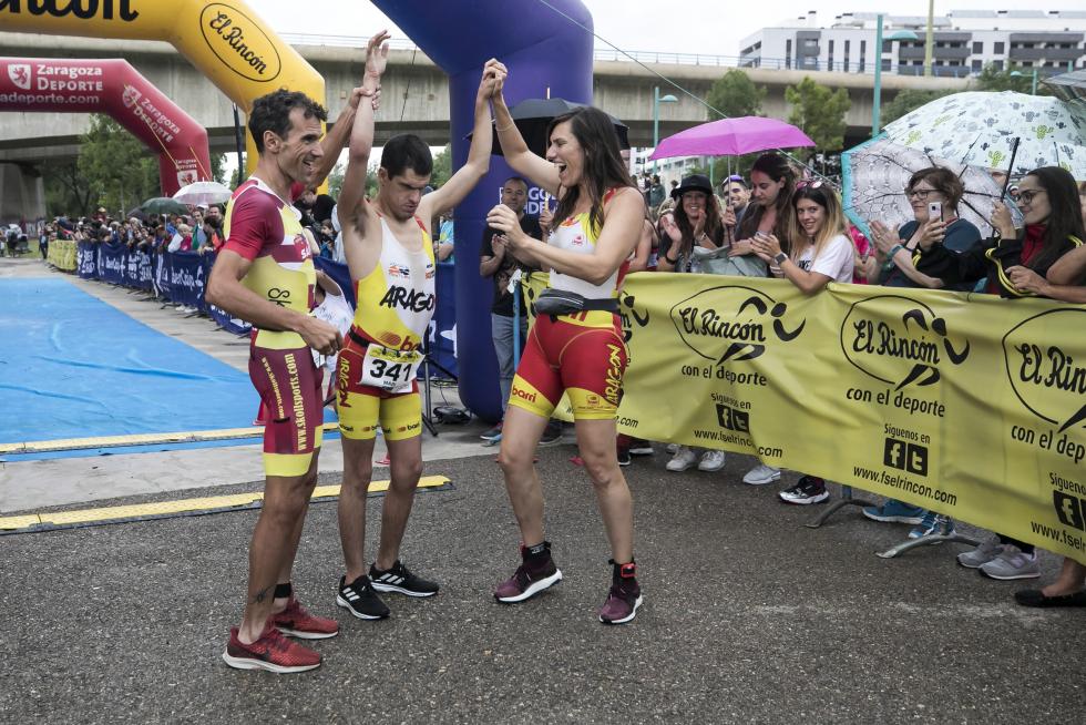 Puerto Fluvial Vadorrey, Triatlón Ciudad Zaragoza en julio