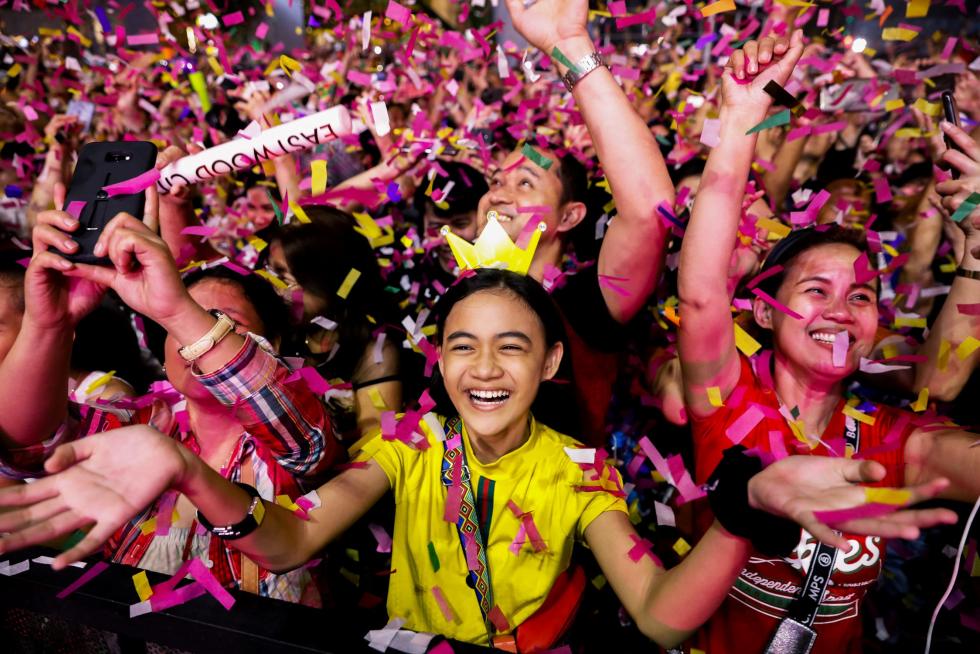 Nochevieja en Manila (Filipinas).