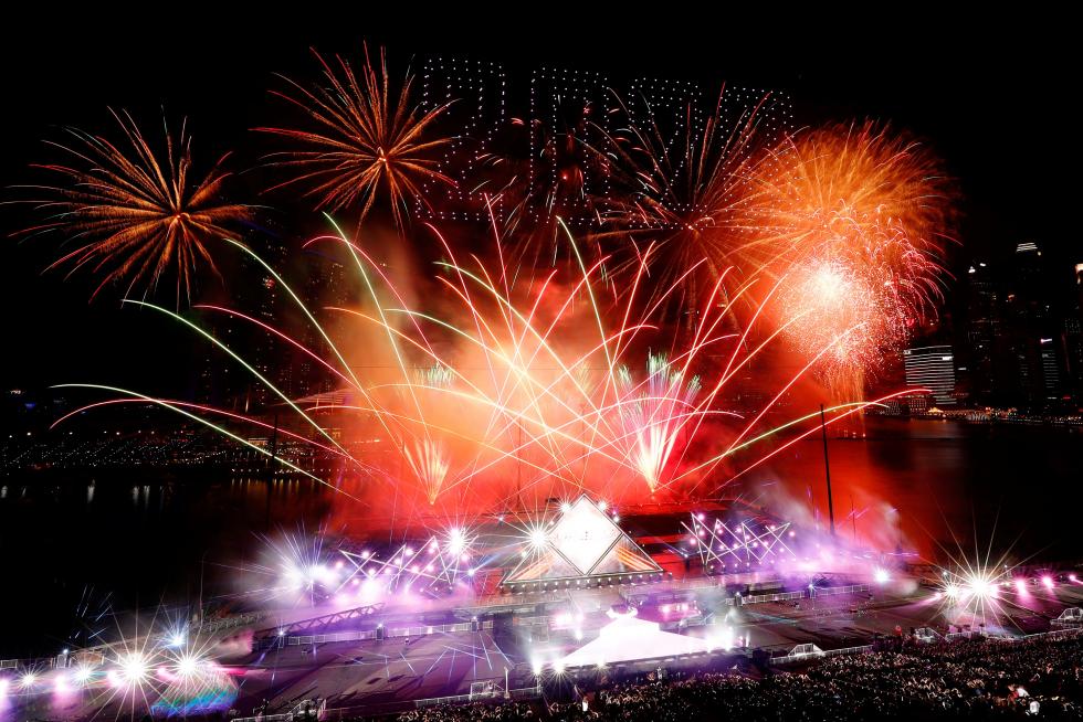Nochevieja en Singapur.