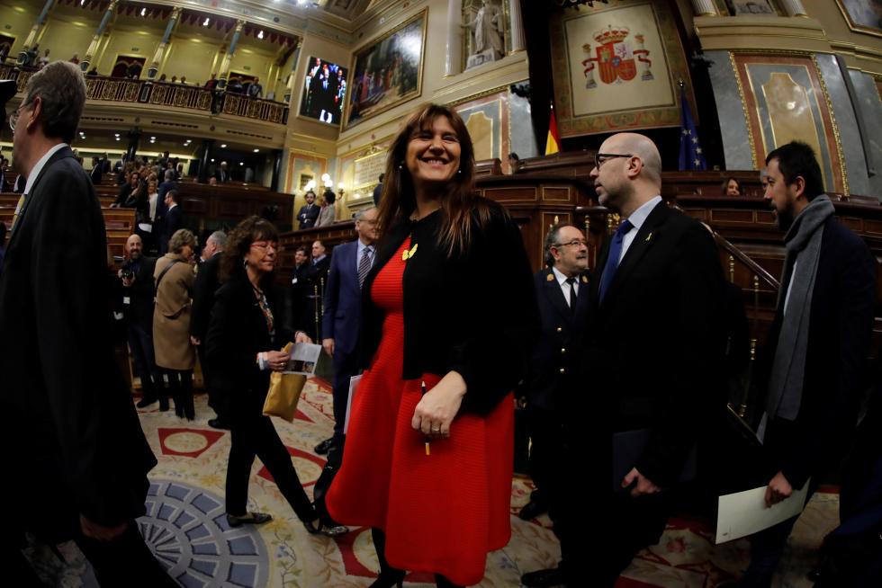 Imágenes de la primera jornada de investidura de Pedro Sánchez en el Congreso de los Diputados.