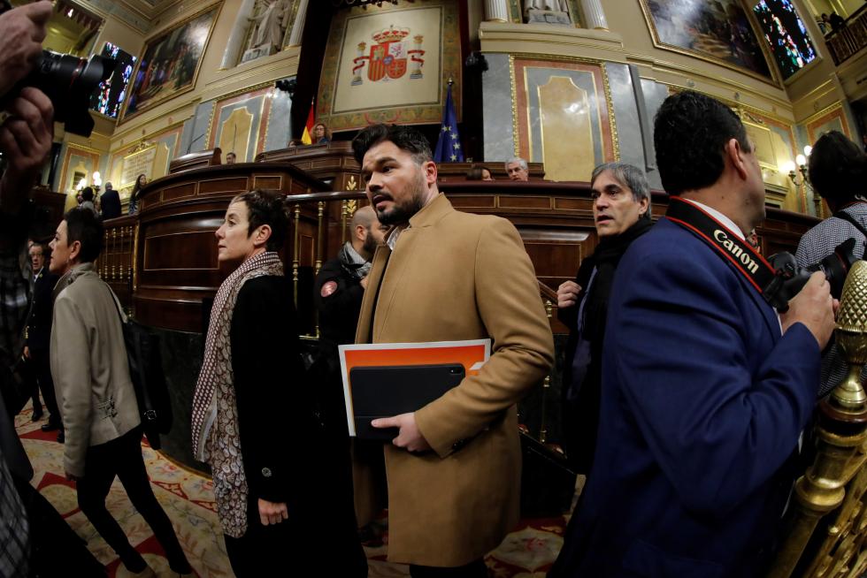 Imágenes de la primera jornada del debate de investidura de Pedro Sánchez.