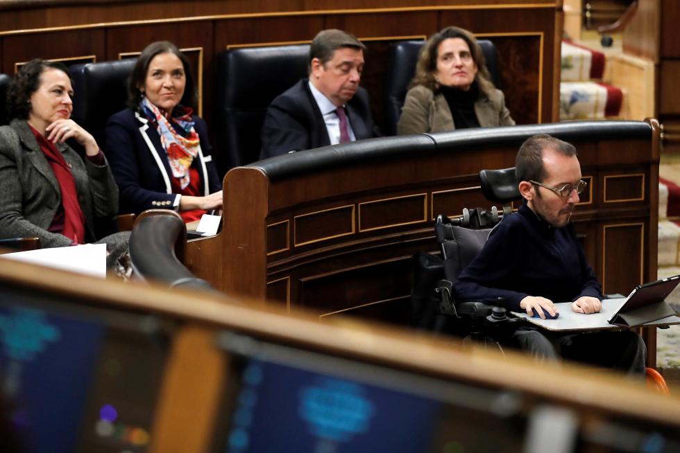 Imágenes de la primera jornada del debate de investidura de Pedro Sánchez en el Congreso de los Diputados.