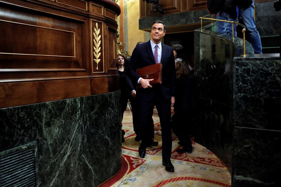 Imágenes de la primera jornada del debate de investidura de Pedro Sánchez en el Congreso de los Diputados.