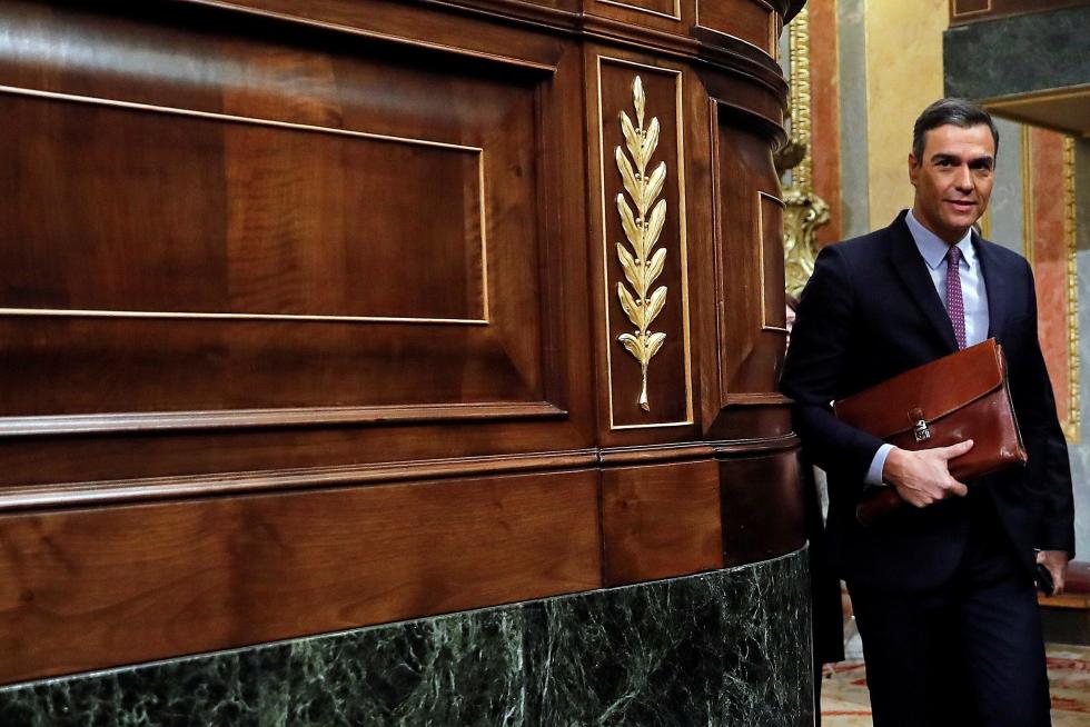 Imágenes de la primera jornada del debate de investidura de Pedro Sánchez en el Congreso de los Diputados.